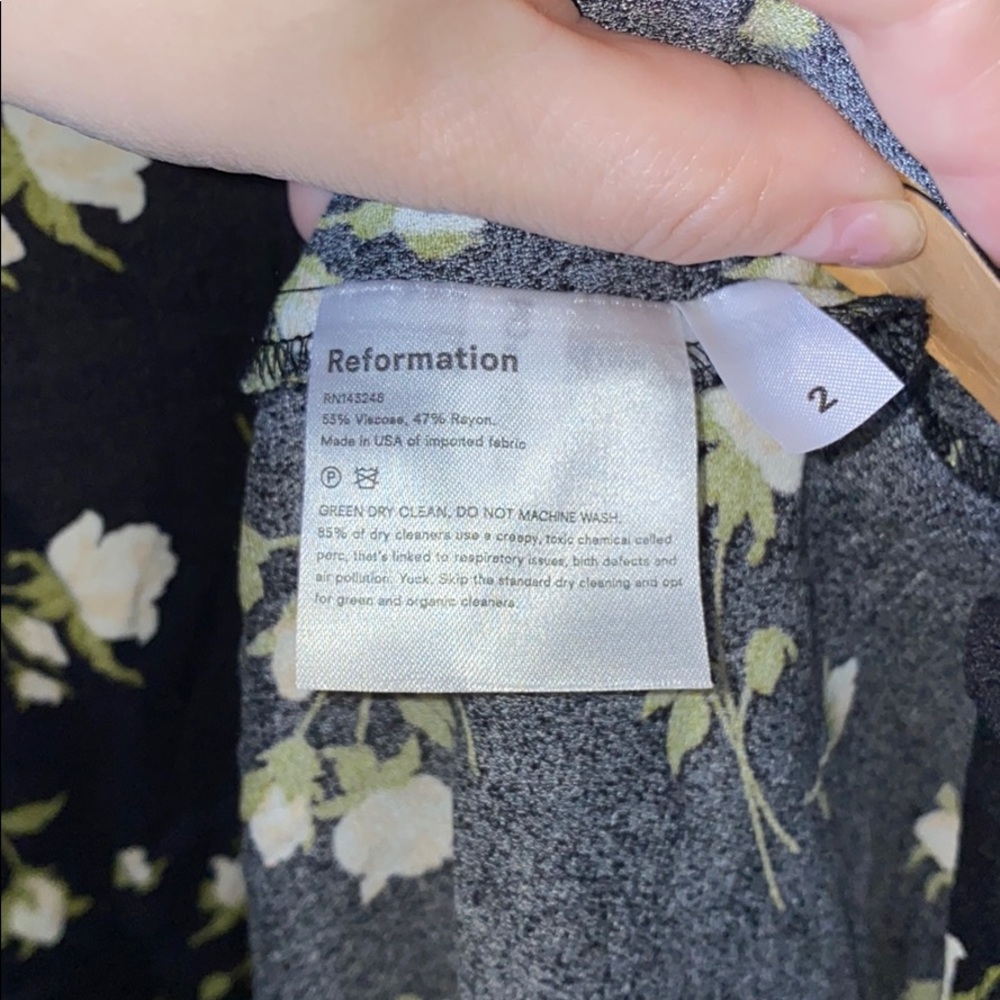 NEW Reformation Rosalee Floral Moon Dress - Picture 8 of 9